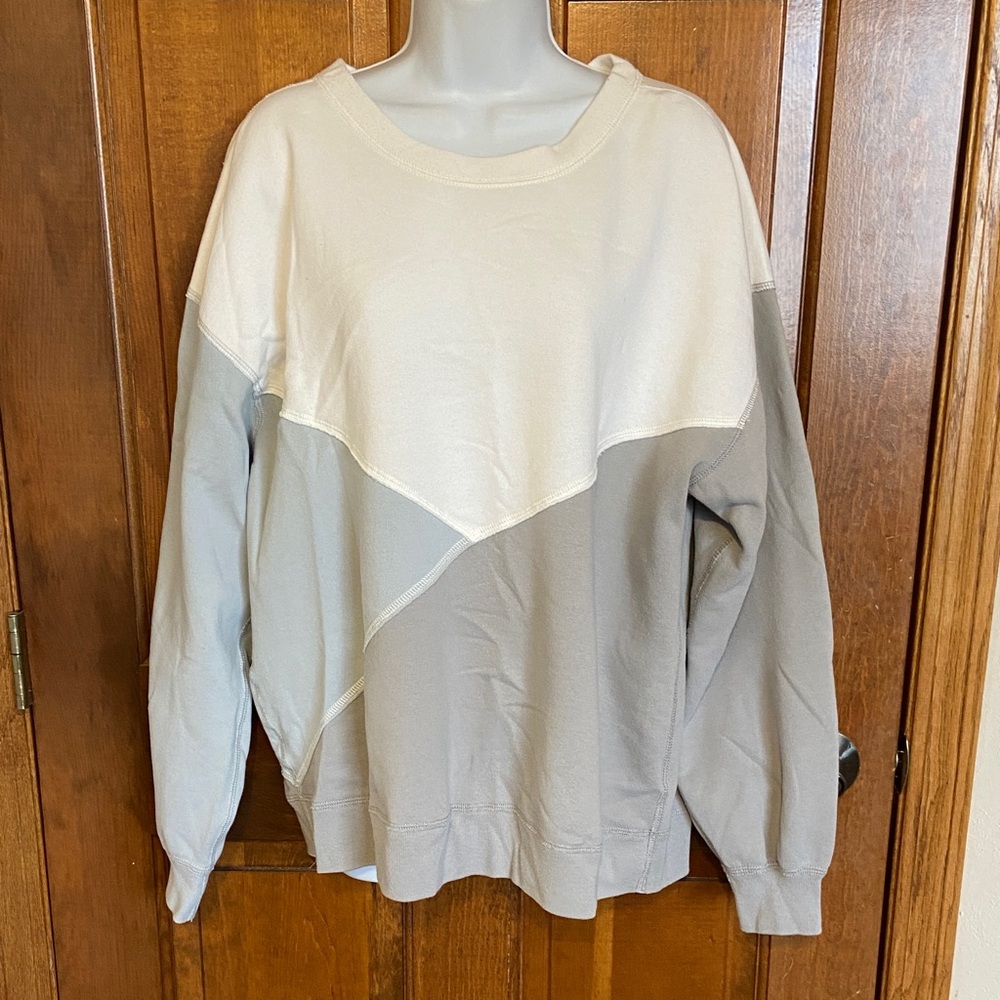Abercrombie & Fitch Soft Collection Pullover Color Block Sweatshirt Size X Large - Picture 2 of 9
